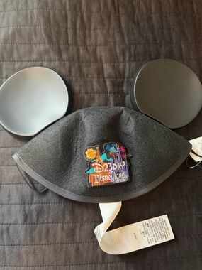 Disneyland D23 day Black Mickey Ear Hat with Tags